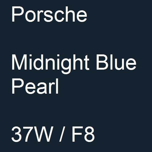 Porsche, Midnight Blue Pearl, 37W / F8.